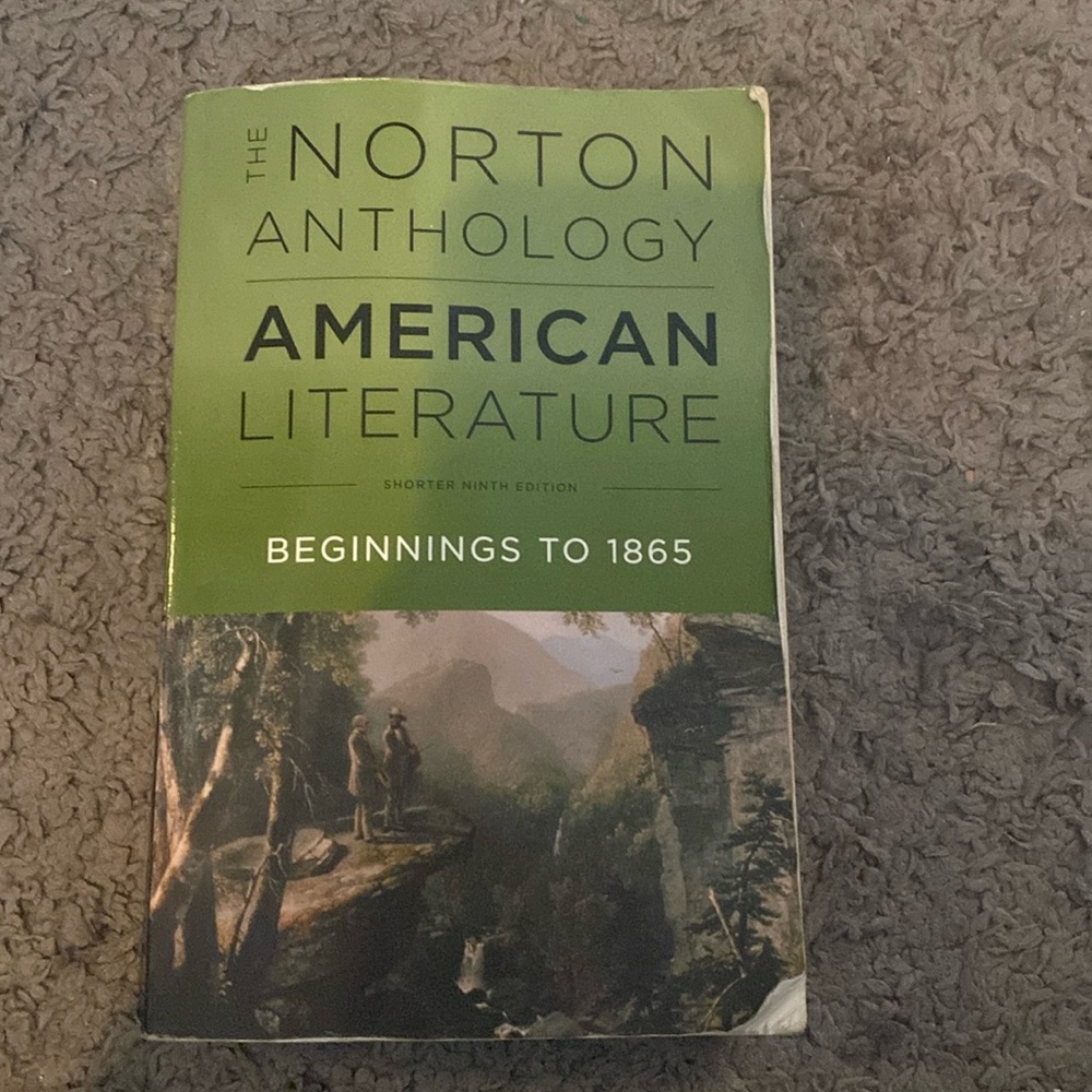The Norton Anthology American Literature shorter 9th edition beginnings to 1865